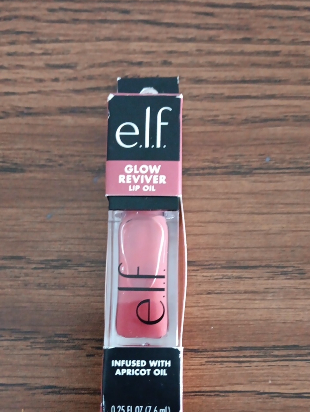 Elf Glow Reviver Lip Oil Infused With Apricot Oil Color Rose Envy.